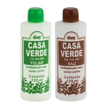 Imagem de Kit Fertilizante Casa Verde Foliar + Casa Verde Raiz Dimy - 120ml 