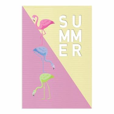Imagem de Placa Decorativa MDF Flamingo Summer 30x40cm - Quartinhos