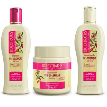 Imagem de Bio Extratus Pós Coloração Shampoo Condicionador Creme 250g