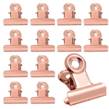 Imagem de Coufce Pacote com 40 clipes pequenos para buldogue de 1,78 cm, clipes de dobradiça de metal de 1,78 cm, clipes de encadernação ideais para desenhos, etiquetas, bolsas, desenhos, artesanato, escritório