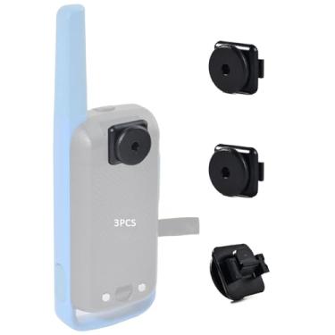 Imagem de HYS Clipe de substituição de botão redondo PMLN7438AR Clipe de cinto para Motorola Talkabout T800 T200 T100 T260 T265 T200TP T100TP T107 T210 T270 T280 T114 T114TP Rádio bidirecional PMLNN74TP 7438AR