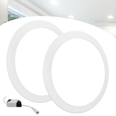 Imagem de Kit 2 Painel De Led Plafon Embutir 25w Redondo Luz Branco Frio