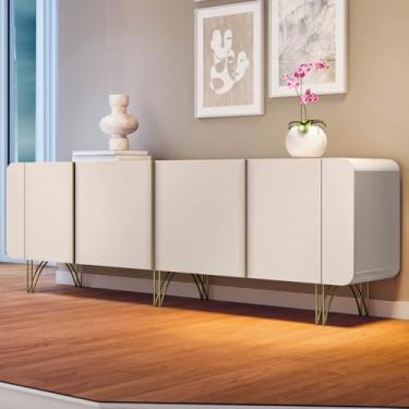 Imagem de Balcão Aparador Buffet Saluti Off White - HB Móveis