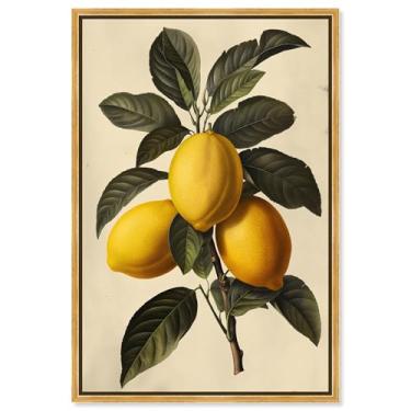 Imagem de Art Remedy Zesty Precision Canvas Vintage Prints, moldura dourada, 40.6 cm x 61.0 cm