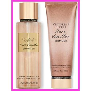 Imagem de Kit Victorias Secret Bare Vanilla Shimmer Body Splash e Creme Hidratan
