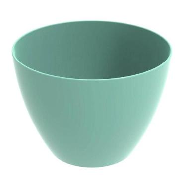 Imagem de Tigela Redonda Grande 6,2L Verde Menta Crippa Travessa Servir Salada F