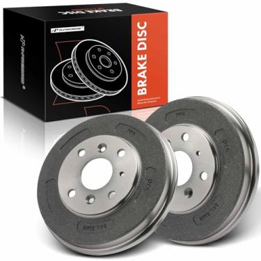 Imagem de A-Premium Conjunto de tambores de freio traseiro compatível com Toyota Yaris 2019-2020, Yaris iA 2017-2018 e Scion iA 2016, 1,5L, 2-PC