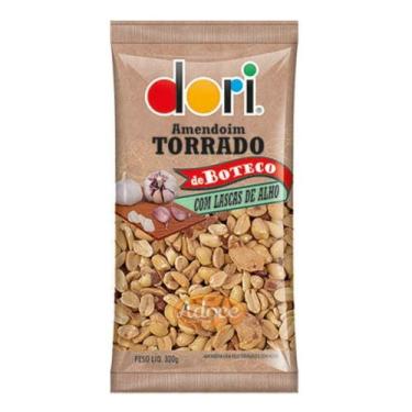 Imagem de Amendoim torrado boteco lascas de alho 320g dori