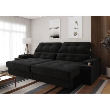 Imagem de Sofá Santiago 2,00m (L) com Carregador USB e Porta Copos Retrátil e Reclinável