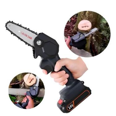 Imagem de Motosserra elétrica mini serra Cortador Galhos Portátil Domestico - ZE