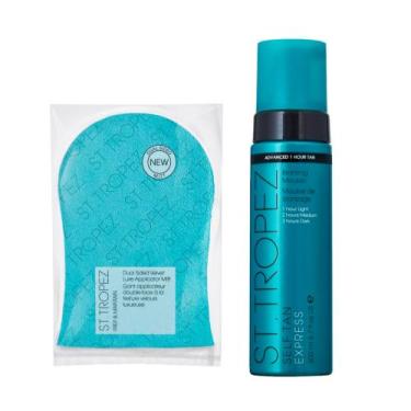 Imagem de Mousse autobronzeadora St.Tropez Express 200mL com luva