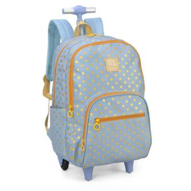Imagem de Mochila com Rodinhas Azul Poá Up4You - Luxcel