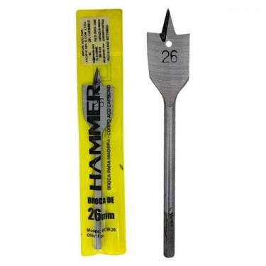 Imagem de Broca Chata Madeira Hammer Para Dobradica Caneco 26Mm - PACIFIC