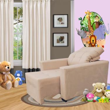 Imagem de Poltrona De Amamentação E Decoração Quarto Sala Reclinável Leticia - B