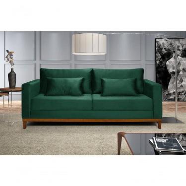 Imagem de Sofá Bahamas 1,70 Veludo Living Fixo Império Veludo Verde 181