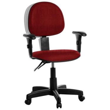 Imagem de Cadeira Ergonômica Executiva Com Braço Rcp Vermelho - Goldflex