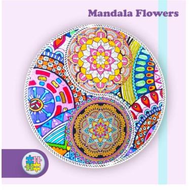 Imagem de Quebra-cabeça Mandala Rosa - Guto Wood Arts