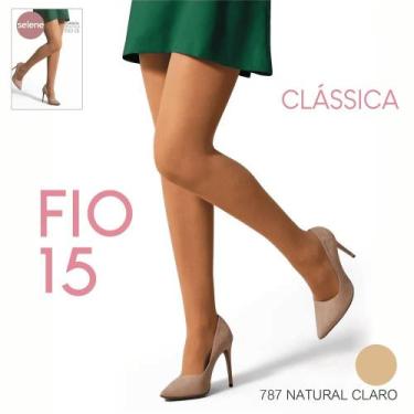 Imagem de Meia Calça Selene Fio 15 Classica 9020.001, Natural claro, P