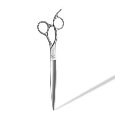 Imagem de SnipStar 7 polegadas Professional Pet tesoura reta mão esquerda VG10 aço corte tesoura para cuidados de cães