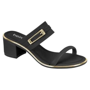 Imagem de Sandália Tamanco Beira Rio Ultra Conforto Ref.8379.252, Preto, 36