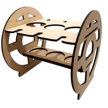 Imagem de Mini Adega Mdf Para 03 Garrafas