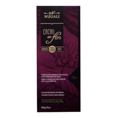 Imagem de Chocolate 70% cacau com crocante de açaí Nugali 85g