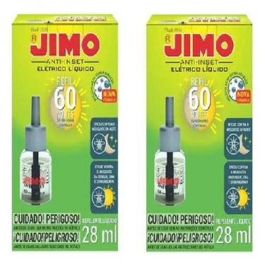 Imagem de Refil Repelente Elétrico Líquido Jimo 60 Noites Kit 2 X 28ml