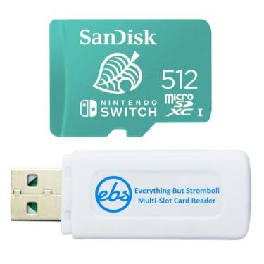 Imagem de Cartão microSD SanDisk 512GB para Nintendo Switch/Nintendo Switch Lite