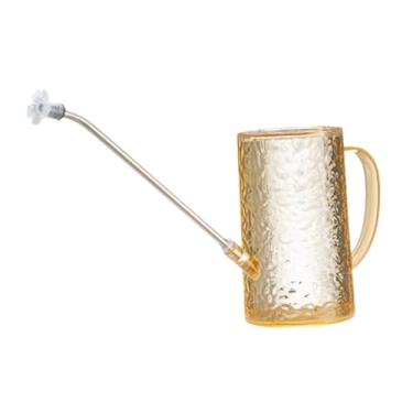 Imagem de Ｂｅｓｇａ Regador com bico longo de 1L, cabo ergonômico, aspersor portátil, regador para uso doméstico, gramado interno, jardim e escritório, Marrom