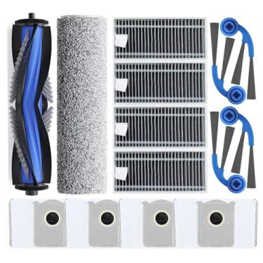 Imagem de Neutop Peças de reposição compatíveis com Ecovacs Deebot T80 Omni, acessórios de aspirador de pó robô com 1 escova principal, 1 rolo de esfregão, 4 filtros, 4 escovas laterais, 4 sacos de poeira