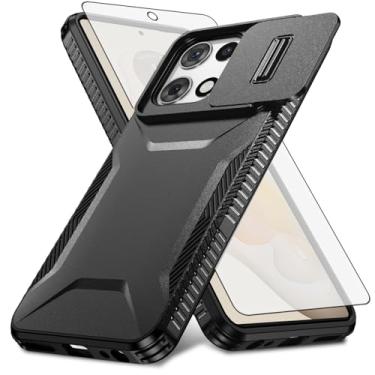 Imagem de Asuwish Capa de celular para Motorola Moto G 5G 2025 com protetor de tela de vidro temperado e capa de câmera deslizante fina, rígida, híbrida, à prova de choque, acessórios para celular G5G 5 G G5