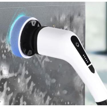 Imagem de Escova De Limpeza Elétrica Ajustável Janela Banheiro e Cozinha Ferramenta 9 em 1 Recarregável