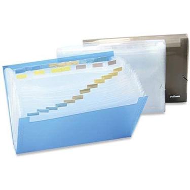 Imagem de Pasta Sanfonada Plastica Oficio 31 Divisoes Cristal - POLIBRAS