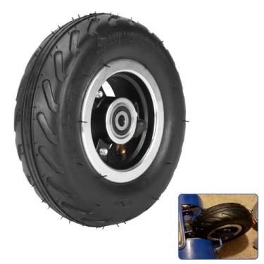 Imagem de Roda de pneu de inflação 6X2 usa cubo de liga de pneu de 15 cm 160 mm scooter pneumático F0 roda pneumática carrinho de ar M8