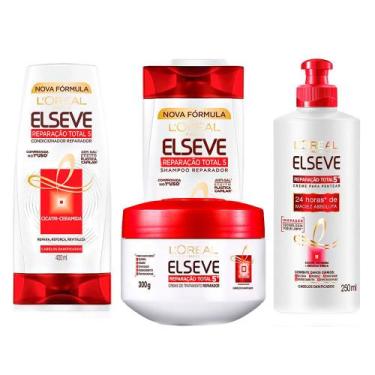 Imagem de Elseve Reparação Total 5 Kit - Shampoo + Condicionador + Creme de pent