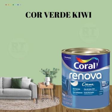 Imagem de Tinta Parede Verde Alecrim Acrílica Fosca Coral Renova 800ml, VERDE KI