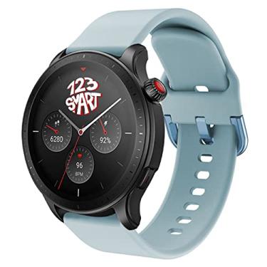 Imagem de Pulseira de Silicone Colorida Marca 123Smart Compativel com GTR4 GTR 4 A2166 / GTR3 A1971 / GTR 3 Pro A2040 / GTR 2 A1952 / GTR 2e A2023 / Stratos 2 2s 3