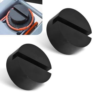 Imagem de Zikefest Almofada de borracha para macaco de chão com 2 peças, adaptador de tomada de solda de pinça, adaptador universal de jack, almofadas de suporte, protetor de trilho de estrutura lateral de