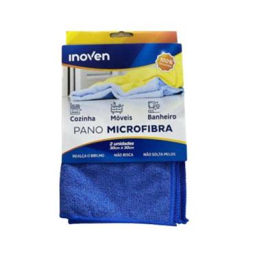 Imagem de Pano de Microfibra 2 Unidades 30x30cm Azul Inoven