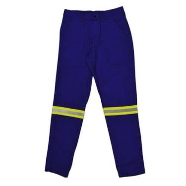Imagem de Calça NR10 Azul Risco 2 ATPV 11 Guardian Fire Para Arco Elétrico Refle