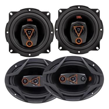 Imagem de Kit 4 Alto Falantes Jbl 6x9 Polegadas + Auto Falantes 5 Pol 400w Rms T