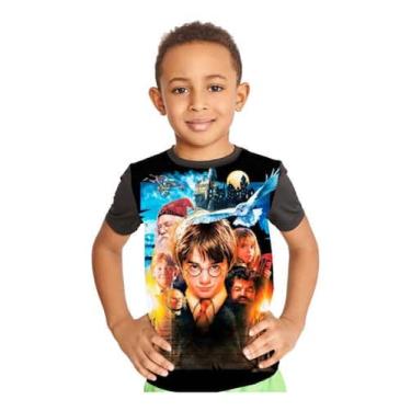 Imagem de Camiseta Infantil Full Print Harry Potter Ref:216 - smoke, Preto, 14