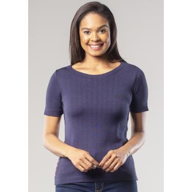 Imagem de Blusa m/c Pau a Pique Modal Azul Marinho