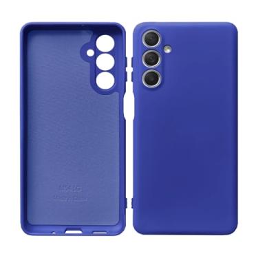 Imagem de [GL CASES] Capa Samsung M54 Capinha Samsung M54 Case Aveludada Anti Impacto Reforçada Silicone Emborrachado Com Proteção De Câmera (Azul Escuro)
