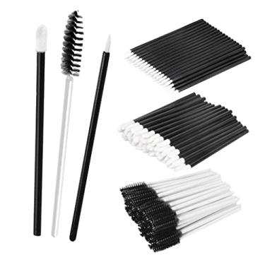 Imagem de Conjunto de varinha aplicadora descartável de 150 peças - Pincéis macios para maquiagem de lábios, cílios e delineador - Perfeito para uso diário - sem fibra - para maquiagem e beleza - conforme
