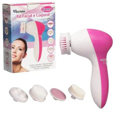 Imagem de Escova de Limpeza Facial 5 em 1 Profunda Massageador Elétrico Multifun