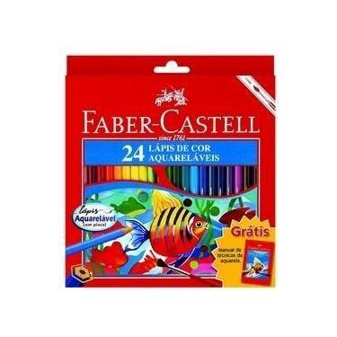 Imagem de Ecolapis de Cor Faber-Castell Aquarelavel 24 Cores