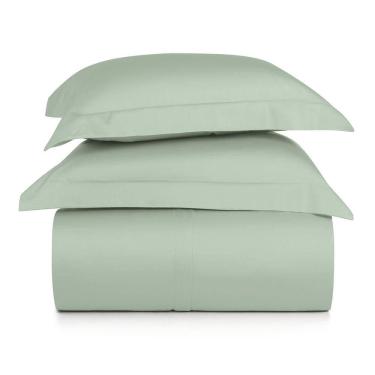 Imagem de Jogo de Duvet Casal 3 Peças Altenburg Algodão Lux 200 Fios  Verde Claro