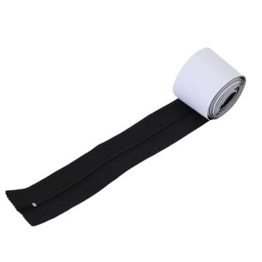 Imagem de Fafeicy Protetor de Poeira Com Zíper Autoadesivo Resistente, 3 Polegadas X 7 Pés, Barreira contra Poeira de Nylon, Zíper para Cobertura de Plástico de Estufa, Renovações de Casa (Preto)