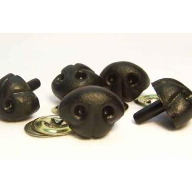Imagem de Sassy Bears 21 mm Preto Animal Segurança Narizes (10 narizes) para Ursos Bonecas Fantoches Artesanato